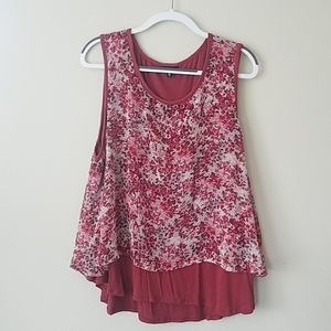 Bobeau tunic drape tank